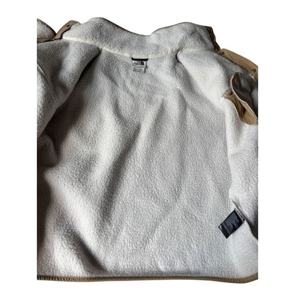 North Face Cragmont Fleece Jacket size M Vintage White Kelp Tan - Picture 8 of 11